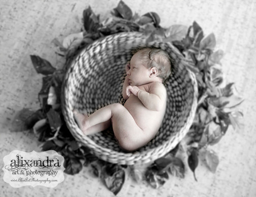 Baby Akemi - Hand colored with coloring effects